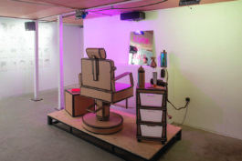 Installation view of Open Barbers Residency